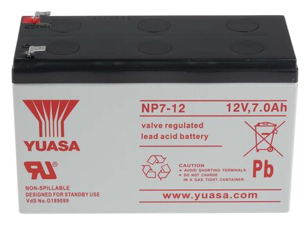 NP7-12 | Yuasa NP7-12 Rechargeable Lead Acid Battery 12V, 7Ah | Yuasa