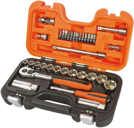 S Bahco S Piece Socket Set In In Square Drive Bahco