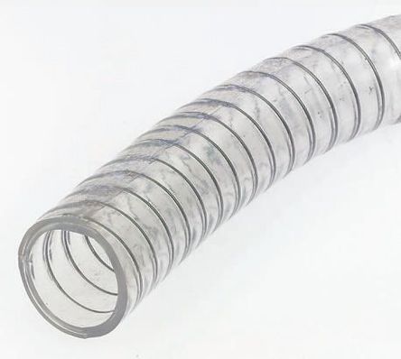 flexible ducting rs 60mm pvc transparent reinforced bend radius suction 10m liquid applications pro representative range