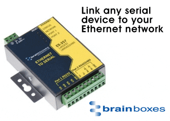 Link any serial device to your ethernet network