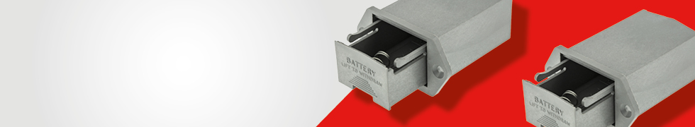 Battery Holder For One AA Battery Has Two Metal Solder Lugs 2 Units By Keystone 
