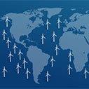 How many windfarms are needed to power the world's major cities?