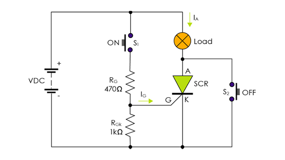 SCR Circuit with DC