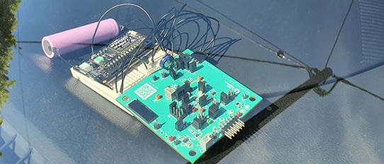 Solar powered head-up display