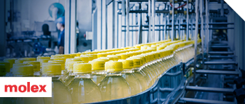 Plastic bottles on an Industry 4.0 production line