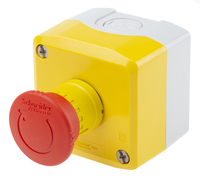 XALK178G | Schneider Electric E-Stop, Twist to Reset, Red/Yellow/Grey ...