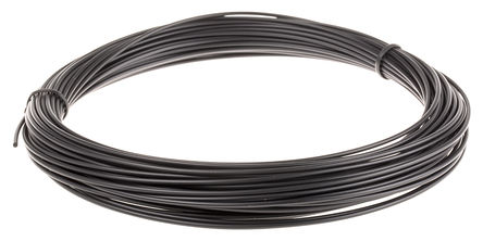 RS Pro Black Fibre Optic Cable, 20m, 1 Core , Polyethylene PE Sheath