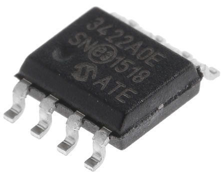 Microchip MCP3422A0-E/SN, 18 bit Serial ADC, Differential Input, 8-Pin SOIC