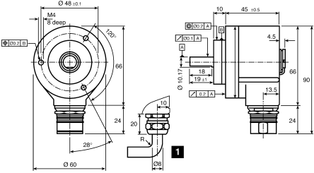 ARS60-A4A08192 | Sick Absolute Encoder 8192 ppr 10000rpm Solid 10 → 32 ...