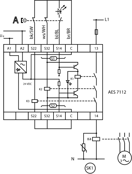 AES7112.3 | AES Safety Relay, 24 V ac, 1 Safety | Schmersal